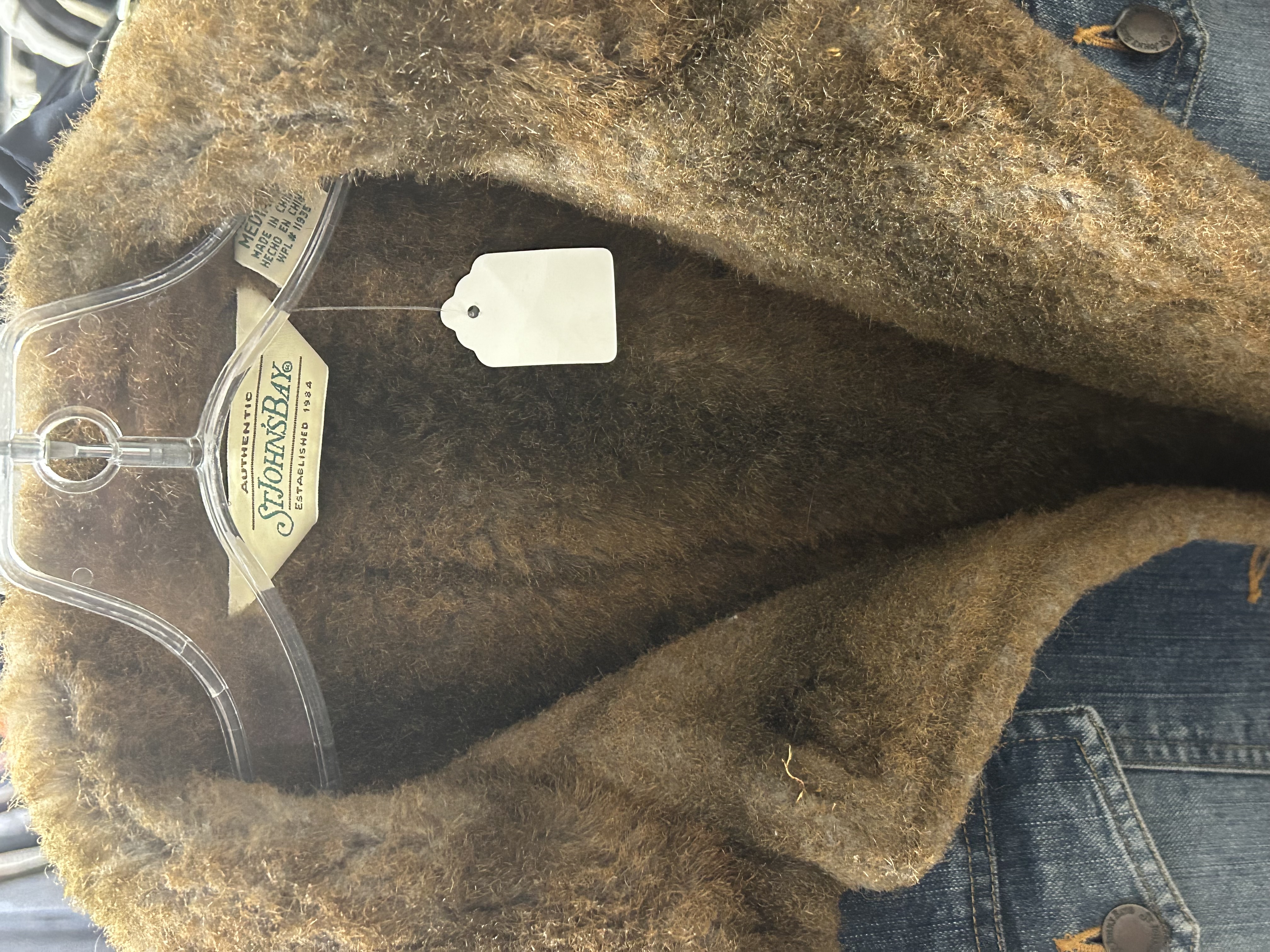 St. John's Bay fur denim jacket
